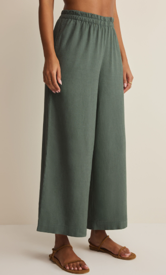Scout Linen Pant- Everglade