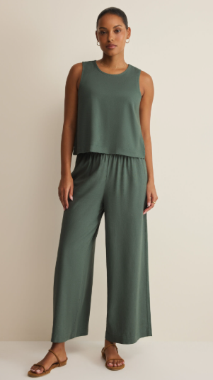 Scout Linen Pant- Everglade