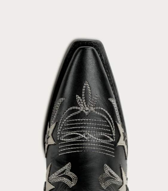 LD Black Emb. & Stars Overlay & Studs Boot
