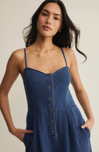 Angel Eyes Twill Jumpsuit- Twilight Post