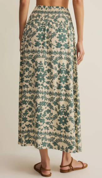 Leya Tera Paisley Maxi Skirt- Everglade