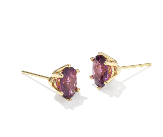 Cailin Studs- Gold Crystal