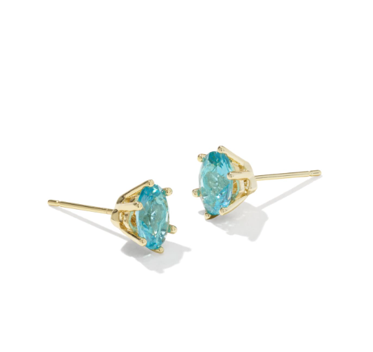 Cailin Studs- Gold Crystal