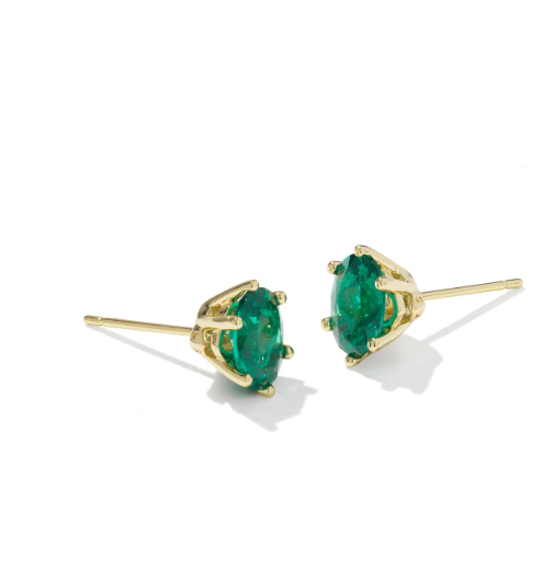 Cailin Studs- Gold Crystal
