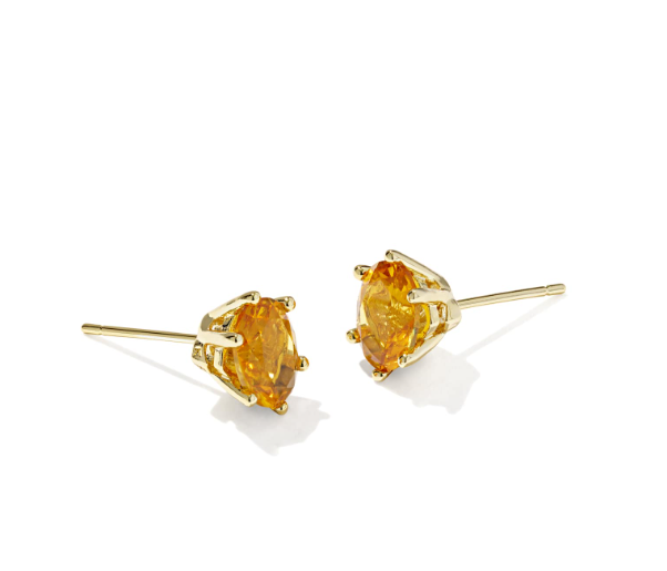 Cailin Studs- Gold Crystal