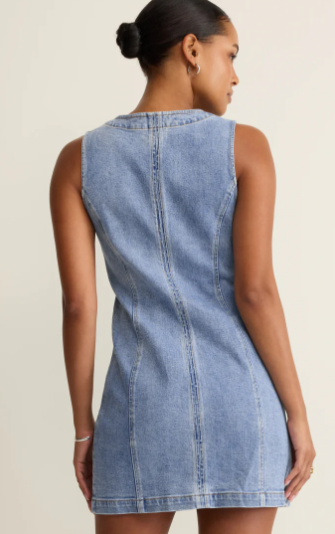 Jolie Denim Mini Dress- Avalon