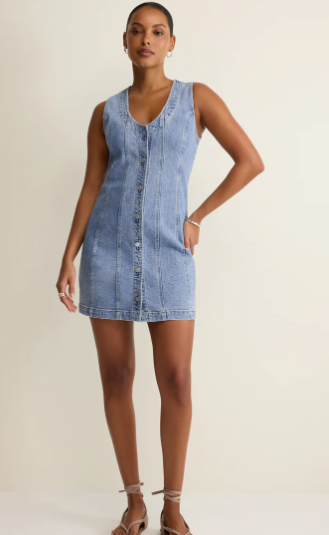 Jolie Denim Mini Dress- Avalon