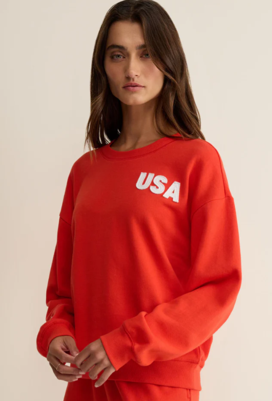Free Time Sweatshirt- Lychee