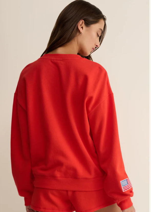 Free Time Sweatshirt- Lychee