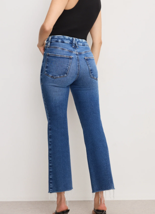 Soft Tech Good Legs Crop Mini Boot Jeans- Regular Indigo
