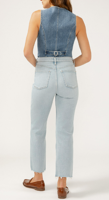 Highly Desirable HR Straight Jean- Indigo