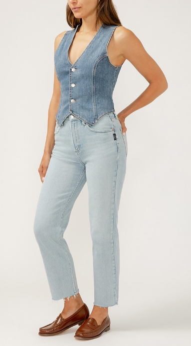 Highly Desirable HR Straight Jean- Indigo