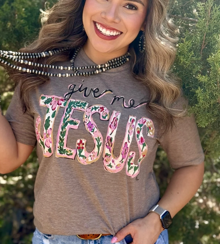 Give Me Jesus Tee- Ash