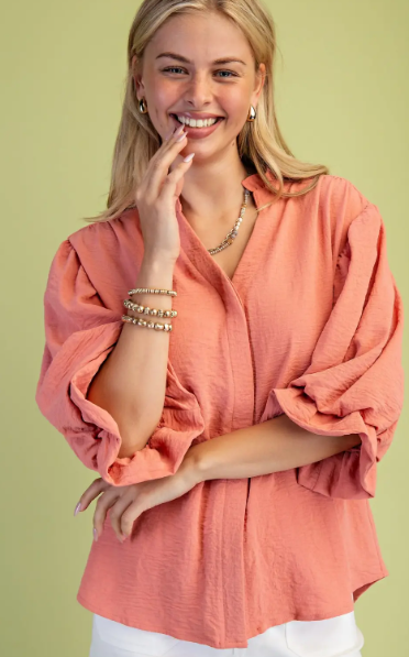 Kaly Balloon Sleeve Blouse