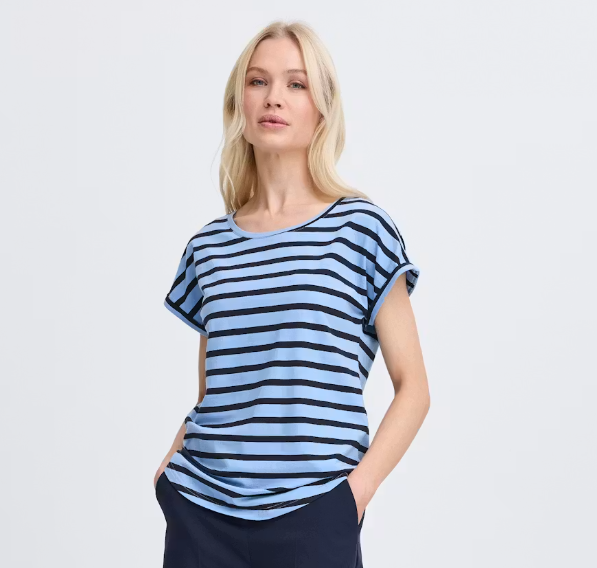 ByPamila T-Shirt- Blue Stripe