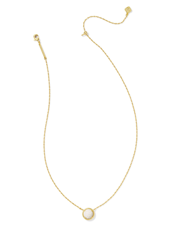 Volleyball Pendant Necklace- Gold