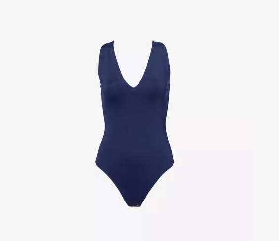 The Sculpting Deep V Bodysuit- Horizon Ink