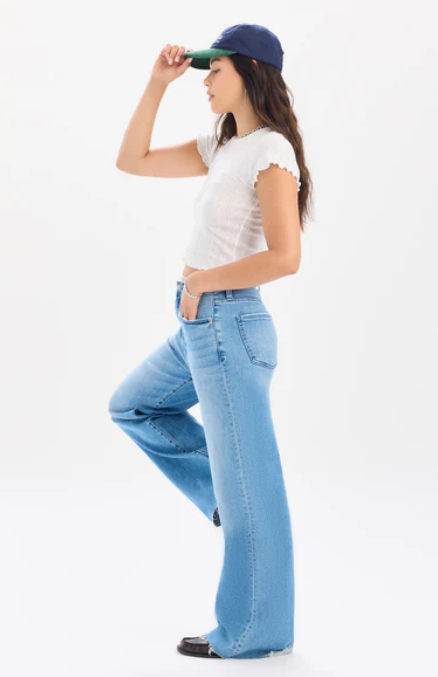 Far Out HR Wide Leg Jean- Right On
