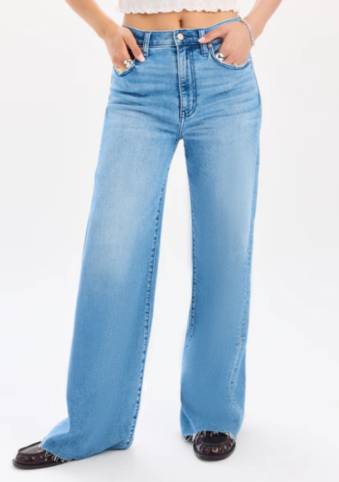 Far Out HR Wide Leg Jean- Right On