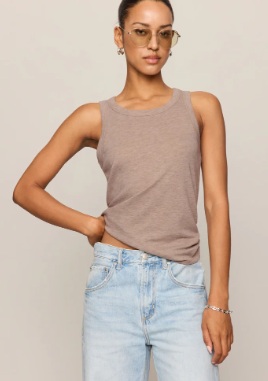 Select Airy Tank- Heather Ash