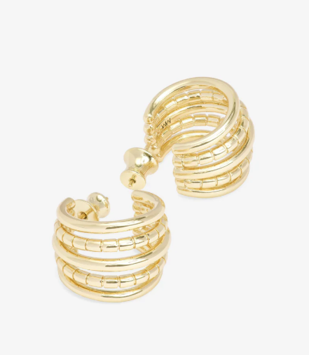 Talon 5 Row Hoops- Gold