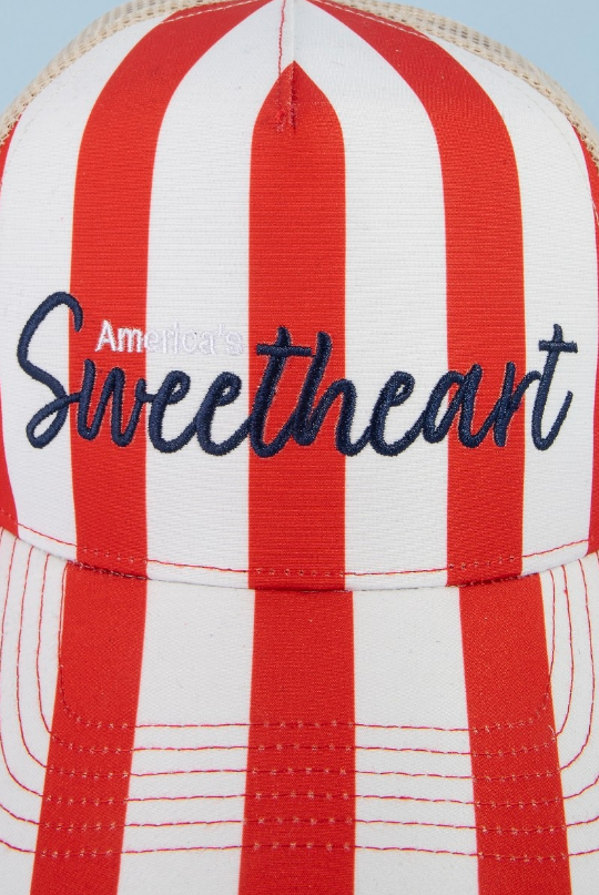 America's Sweetheart Striped Cap