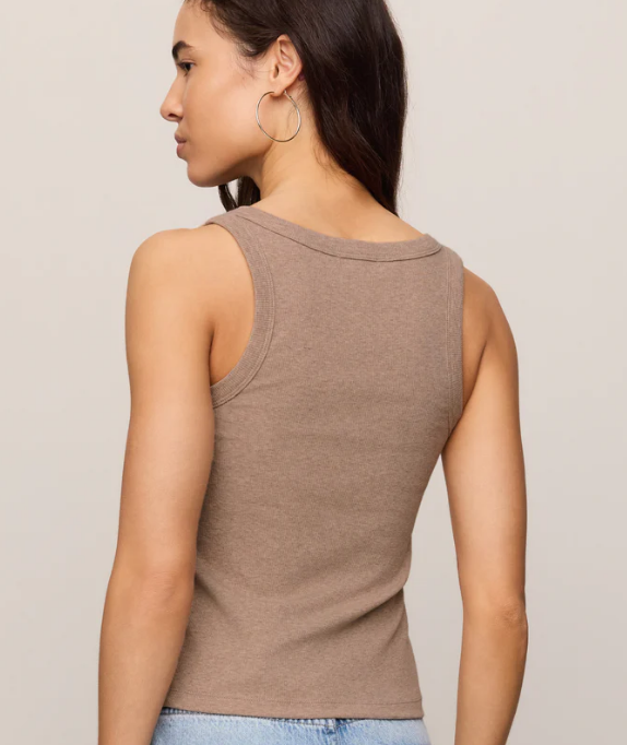 Rowe Scoop Tank- Heather Ash