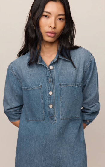 Lucie Denim Shirt Dress- Dreamstate