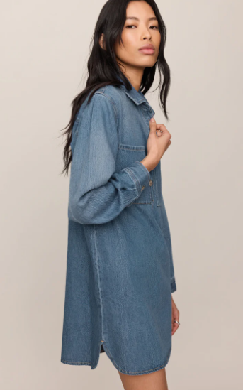 Lucie Denim Shirt Dress- Dreamstate