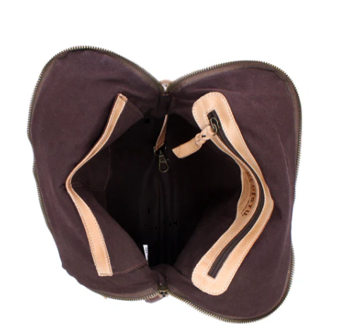 Aiken Crossbody Bag- Teak Oats Rustic