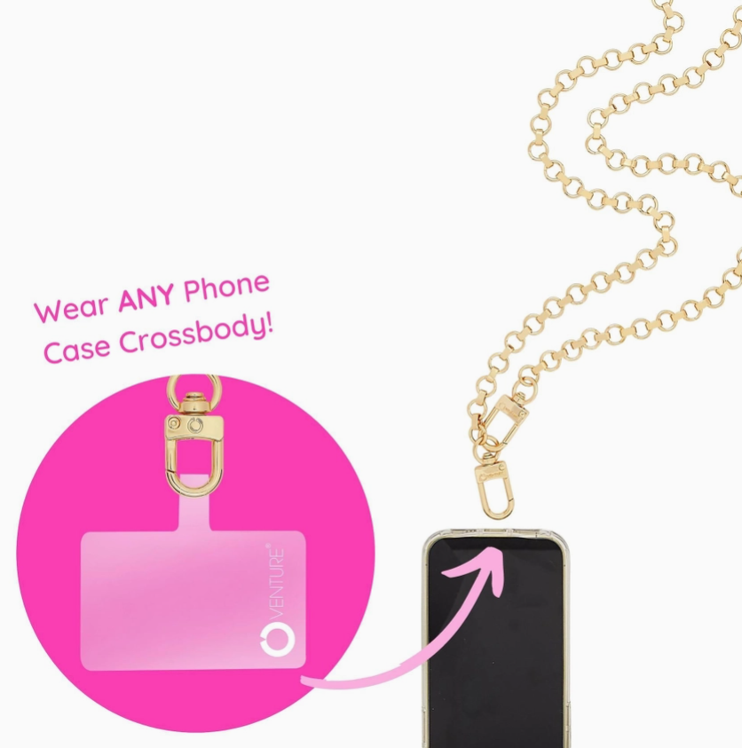 Phone Crossbody- Gold Chain