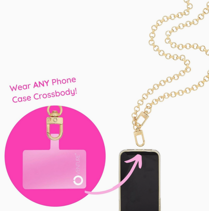 Phone Crossbody- Gold Chain