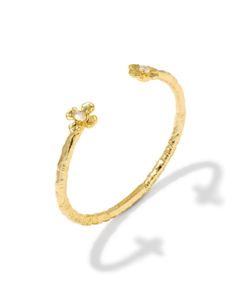 Leanne Cuff Bracelet Gold Natural MOP