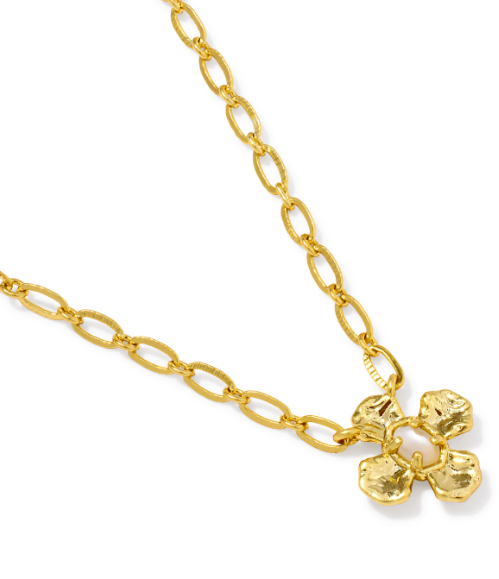 Leanne Short Pendant Necklace Gold Natural MOP