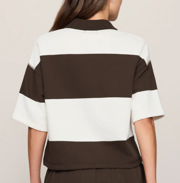 Mariner Polo Top- Dark Chocolate