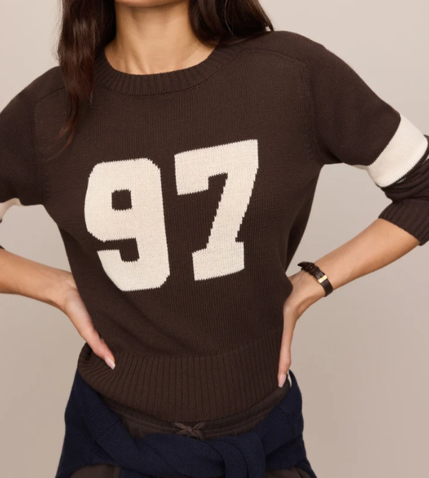 Nineties Stand In Sweater- Dark Chocolate