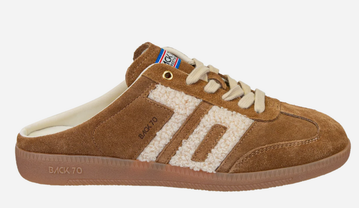 Easter Backless Sneaker- Tobacco