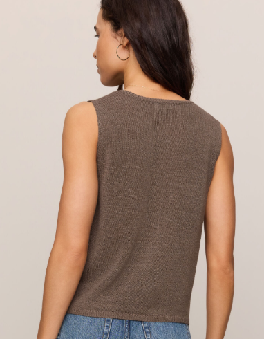 Syd Sweater Vest- Pebble Coast