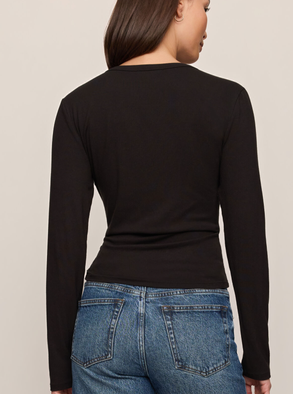 Second Skin Crew LS- Black