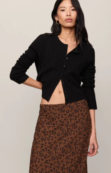 Europa Leopard Skirt- Burnt Umber