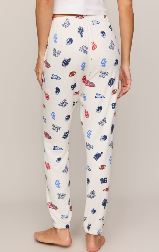 Varsity Jersey Jogger- Sandstone