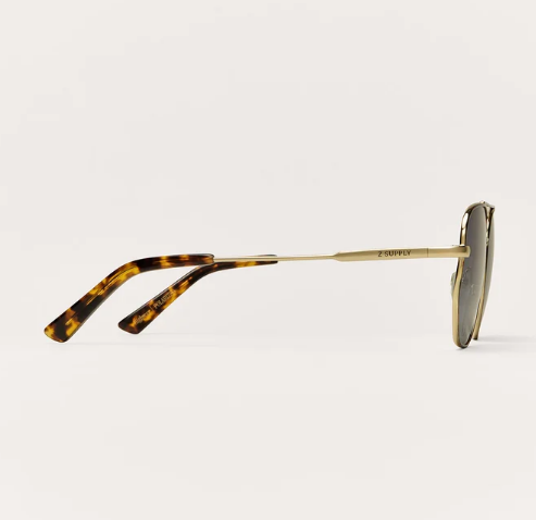 Highway Tort Gold Sunglasses- Gradient Polarized