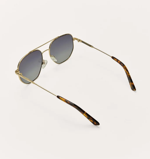 Highway Tort Gold Sunglasses- Gradient Polarized