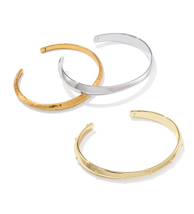 Oakland Set of 3 Cuff Bracelets Mixed Metal