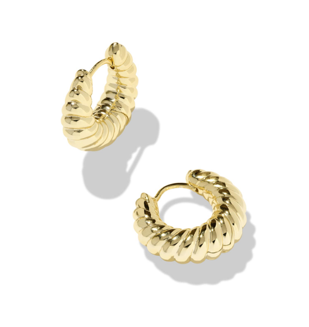 Sandy Huggie Earrings Gold