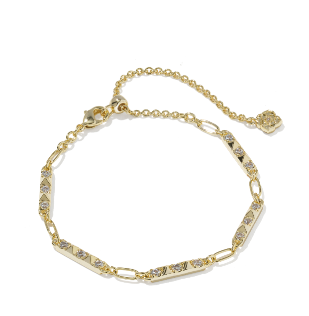 Fate Set of 2 Delicate Chain Bracelets Gold