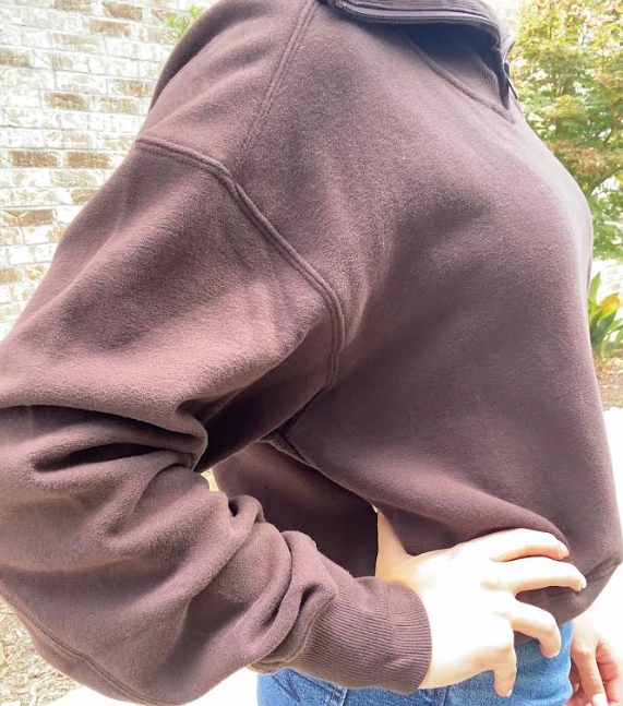 Soft Surf Quarter Zip Up- Brownie