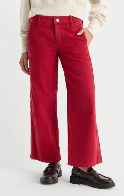 Vintage Wide Crop Jeans- Scooter