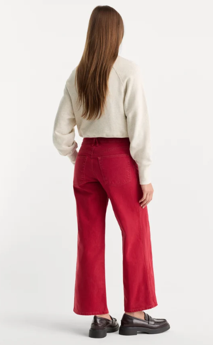 Vintage Wide Crop Jeans- Scooter