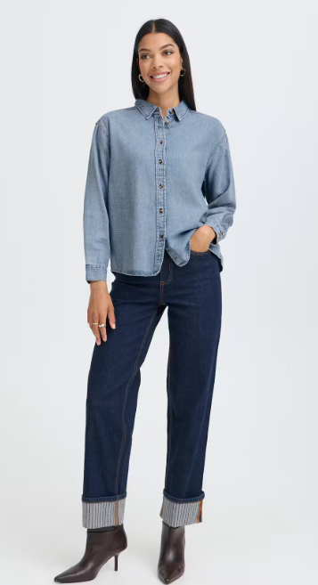 Bylevena Shirt- Light Blue Denim